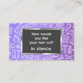 💇おもしろい理容師 名刺 (正面)