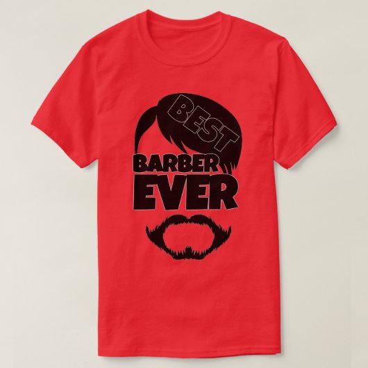おもしろい理容師GIF Tシャツ (デザイン正面)