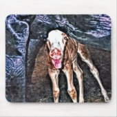 おもしろい生まれたばかりの群 マウスパッド (正面)