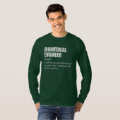 おもしろい生体医工学エンジニアの定義 Tシャツ (正面フル)