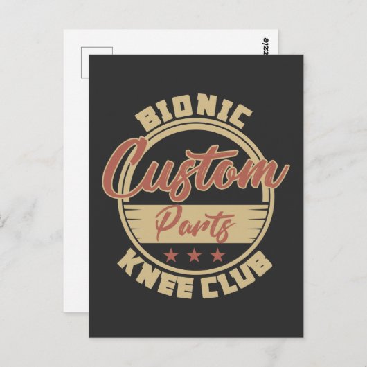 おもしろい生体膝置換手術の回復 ポストカード (正面/裏面)