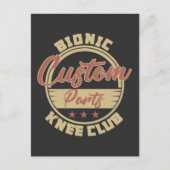 おもしろい生体膝置換手術の回復 ポストカード (正面)