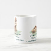 おもしろい生活の引用文最低キュイ怒ア・アヒル マグカップ (中央)