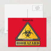 おもしろい生物学的災害［有害物質］警告のSignThunder_Cove ポストカード (正面/裏面)