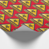 おもしろい生物学的災害［有害物質］警告のSignThunder_Cove ラッピングペーパー (角)