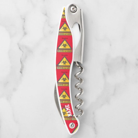 おもしろい生物学的災害［有害物質］警告標識Thunder_Cove ソムリエナイフ (裏面)