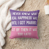 おもしろい生結婚した活見積装飾用クッション クッション (ブランケット)