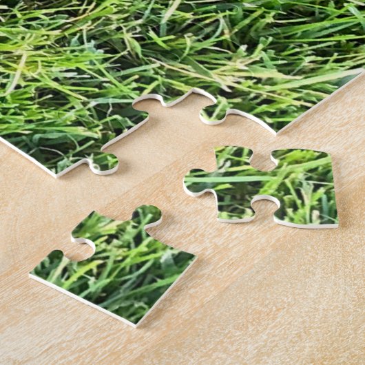 おもしろい生草の質感実在光おもしろい ジグソーパズル (側面)