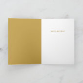 おもしろい生誕モダン生黄色間抜け皮肉カード カード (内部)