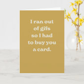 おもしろい生誕モダン生黄色間抜け皮肉カード カード (黄色い花)