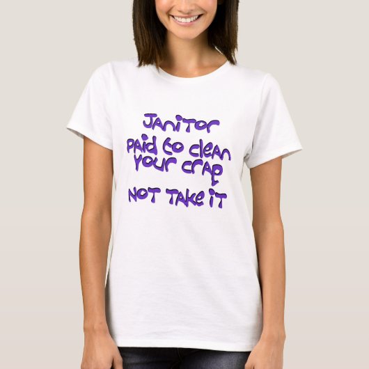 おもしろい用務員 Tシャツ (正面)