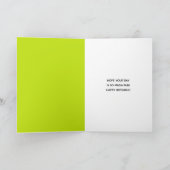 おもしろい男のキノコおもしろいの誕生日 カード (内部)