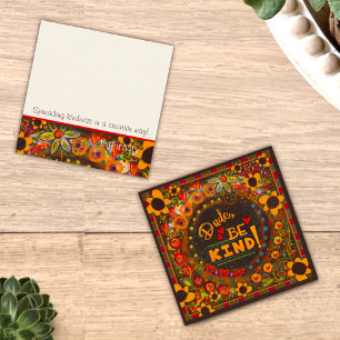 おもしろい男は親切なインスピリシブカインドカード スクエア名刺