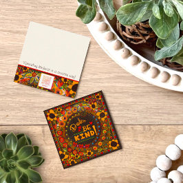 おもしろい男は親切なインスピリシブカインドカード スクエア名刺