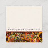 おもしろい男は親切なインスピリシブカインドカード スクエア名刺 (裏面)