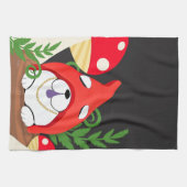 おもしろい男チョー格言キッチンドッグショータオル キッチンタオル (横)