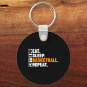 おもしろい男性へバスケットボール女子チームスポーツバスケットボール キーホルダー (正面)