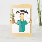 おもしろい男性キャラクターのサッシーな誕生日 カード (正面)