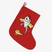 おもしろい男 ラージクリスマスストッキング (正面 (吊り時))