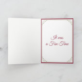 おもしろい疑問に思暖炉ありがとう サンキューカード (内部)