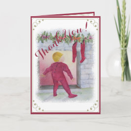 おもしろい疑問に思暖炉ありがとう サンキューカード