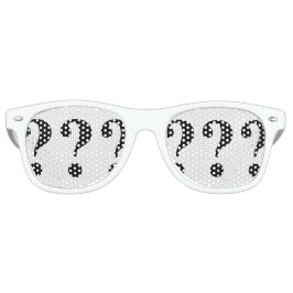 おもしろい疑問符パーティー レトロサングラス