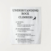 おもしろい登山引用文大きい石 タペストリー (正面)