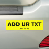 おもしろい登録プレートバンパーシール バンパーステッカー (車上)