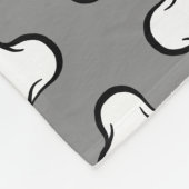 おもしろい白灰白紋様犬ブランケット フリースブランケット (角)