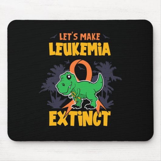 おもしろい白血病を消滅させるデザイン マウスパッド (正面)