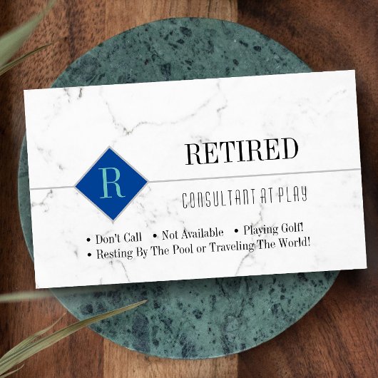 おもしろい白退職した大理石、DIY専門家宝庫 名刺