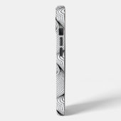 おもしろい白黒の混紡糸 Case-Mate iPhoneケース (裏面 / 左)