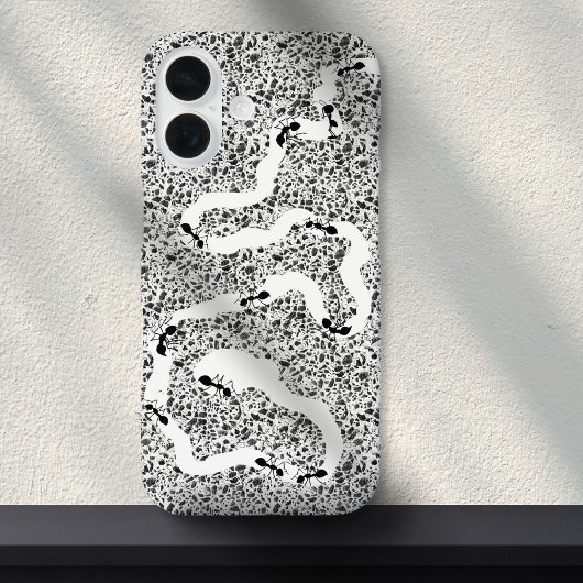 おもしろい白黒アリ農場虫ユーモア Case-Mate iPhoneケース