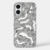 おもしろい白黒アリ農場虫ユーモア Case-Mate iPhoneケース (裏面)