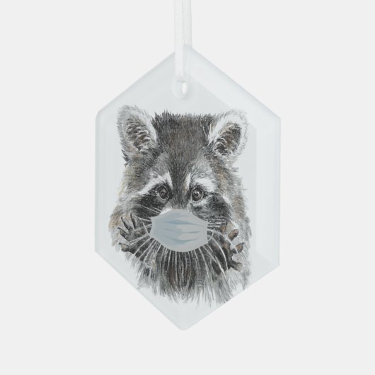 おもしろい白黒カウファーム動物ユーモアガラスオルナム ガラスオーナメント (正面左)