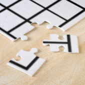 おもしろい白黒クロスワードパズルゲーム ジグソーパズル (側面)