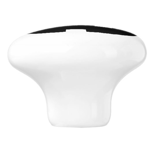 おもしろい白黒ハロウィーンのカボチャのちょうちんパンプキンハロウィーン セラミックノブ (側面)