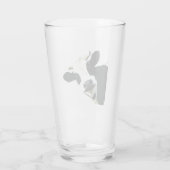 おもしろい白黒ホルスタインカウファーム動物 タンブラーグラス (裏面)