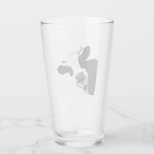 おもしろい白黒ホルスタインカウファーム動物 タンブラーグラス (裏面)