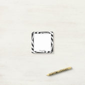 おもしろい白黒光学錯覚デザイン ポストイット (デスク上)