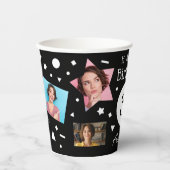 おもしろい白黒紙吹雪写真30th Birthday 紙コップ (正面)