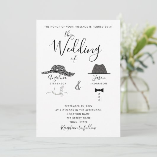 おもしろい白黒結婚ズ 招待状 (スタンド正面)