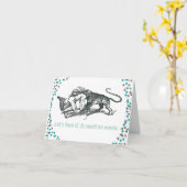 おもしろい皮肉がトラもし食べに悪くなる カード (黄色い花)