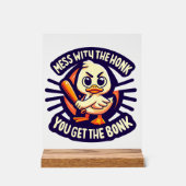 おもしろい皮肉なダックの言葉アート アクリルサイン (正面)