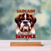 おもしろい皮肉な犬語芸術 アクリルサイン (ニュートラル)