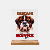 おもしろい皮肉な犬語芸術 アクリルサイン (正面)