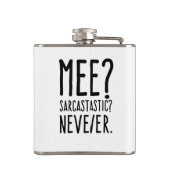 おもしろい皮肉な私決して フラスク (裏面)