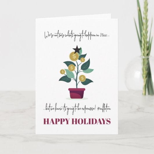 おもしろい皮肉クリスマスカード 高級感あり カード (正面)