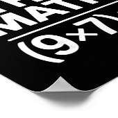 おもしろい皮肉ユーモア Do The Math 67 ミーム ポスター (角)