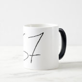 おもしろい目に見えない 67 マグカップ (正面右)